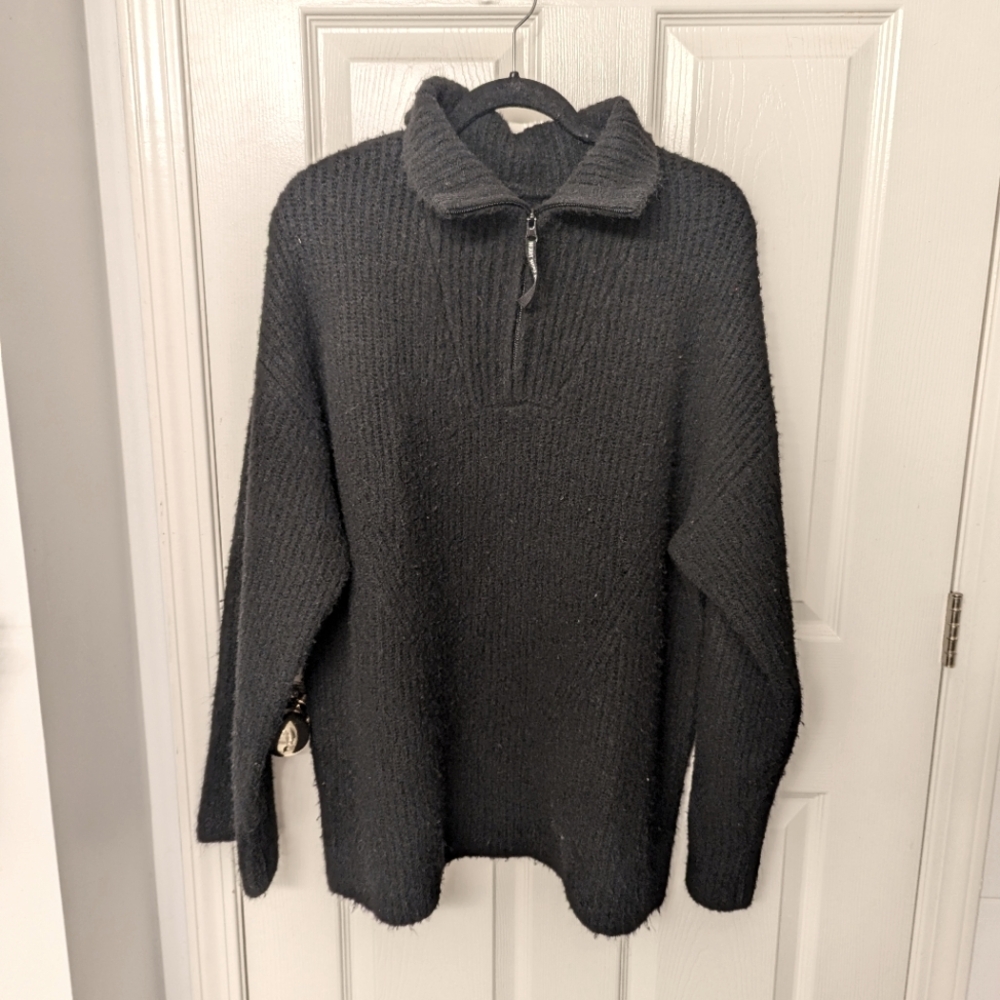 Smash + Tess x Paula Abdul Love Me Up Zip Up Sweater Midnight Black Size L